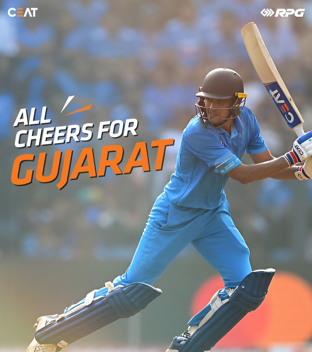Gujarat shines bright on the field today clinching a well-deserved win! @ShubmanGill #CEAT #CEATTyres #Victory #Gujarat #ShubmanGill #ThisIsRPG