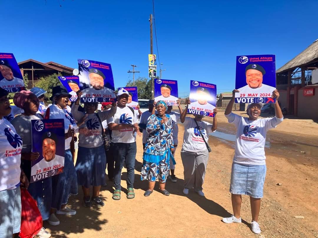 UAT President Lehlohonolo Wonderboy Mahlatsi together with Top 6 members of the NEC | Freedom Square | Bloemfontein
 #VoteUAT2024 #LetsGetItRight #longlivepeople #SAMA28