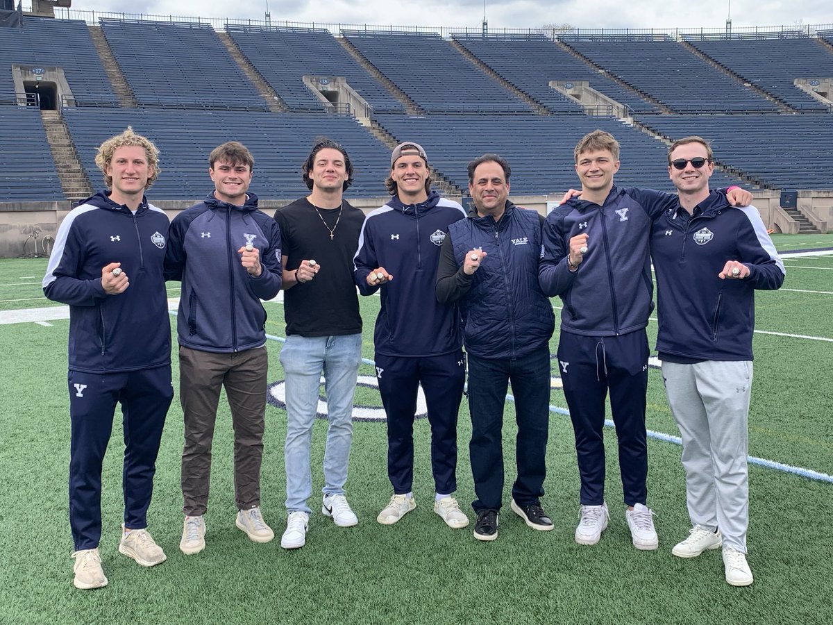 Incredibly grateful to be part of this amazing organization!! ⁦⁦@yalefootball⁩ #Back2Back #IVYChamps