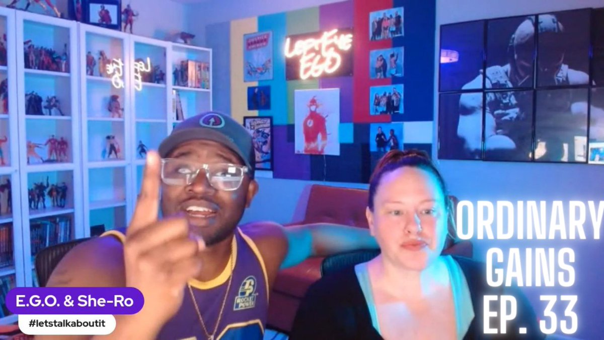 LeftEyeEGO's tweet image. What's got E.G.O. &amp;amp; She-Ro looking like this?!?! Join us LIVE at 5 pm CST for episode 33 to find out why!  #sprinklesprinkle #drizzledrizzle #letstalkaboutit #couples (link in comments)