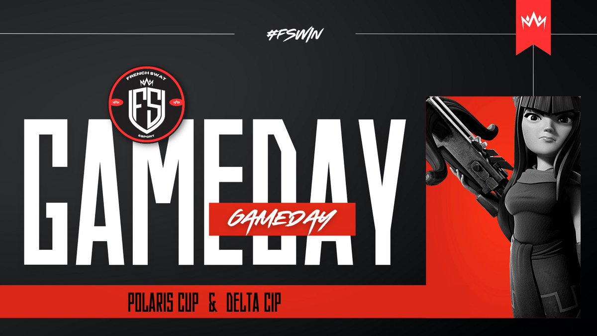 #ClashRoyale ➩ Match 1 🏆 | @PolarisCup_ 🆚 | @SeaM_eSports 🕰️ | 9pm CEST 🇪🇺 ➩ Match 2 🏆 | @DeltaCup_2 🆚 | @Allstarleg 📍 | Day #3 🕰️ | 11pm CEST 🇪🇺 We have to make the difference tonight! 🔴⚫️
