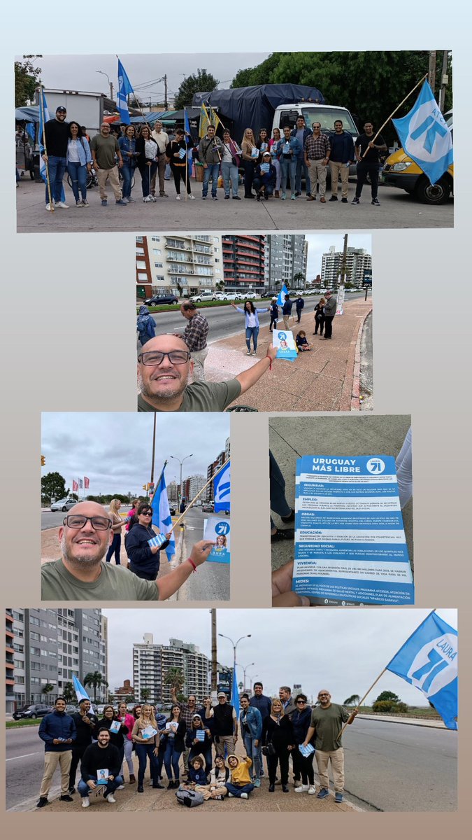 Unidos0k's tweet photo. ‼️URUGUAY MÁS LIBRE‼️

Estuvimos en la mañana en Malvin norte feria de igua y en la tarde en la rambla e Hipólito Yrigoyen. Hasta que la lluvia nos permitió militar.

#HagamosHistoria https://t.co/lBPelw1OET