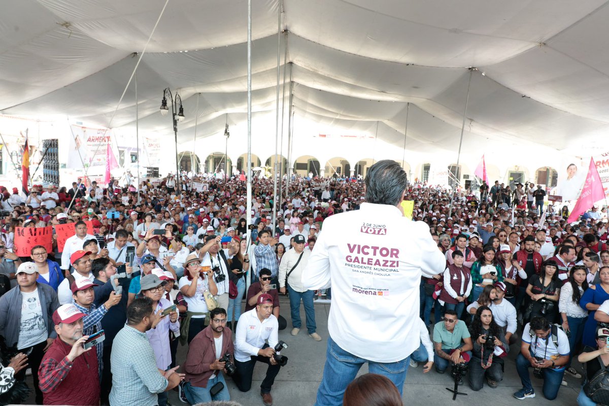 Con unidad y honestidad, en #SanAndrésCholula y en todo #Puebla vamos a defender la seguridad de las familias. Los que empeñaron su palabra y no cumplieron. ¡Ya se van! ¡Con @ArmentaPuebla_ y los candidatos de la 4T #SeguiremosHaciendoHistoria! #VictorNoSabeFallar👌🏼 #MORENA