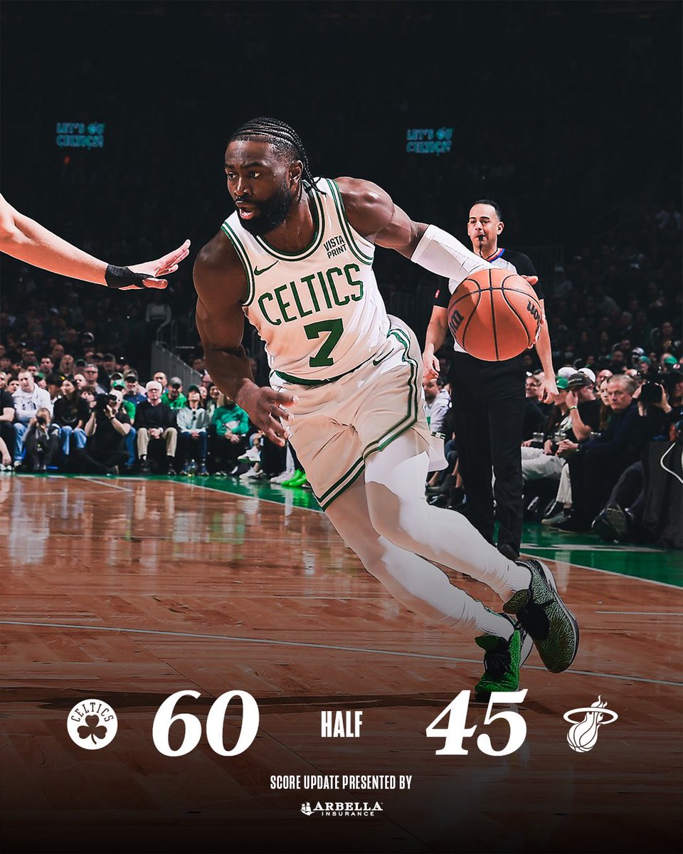 Really good first half by @celtics , Hauser and Porzingis excellent #beathehit #DifferentHere