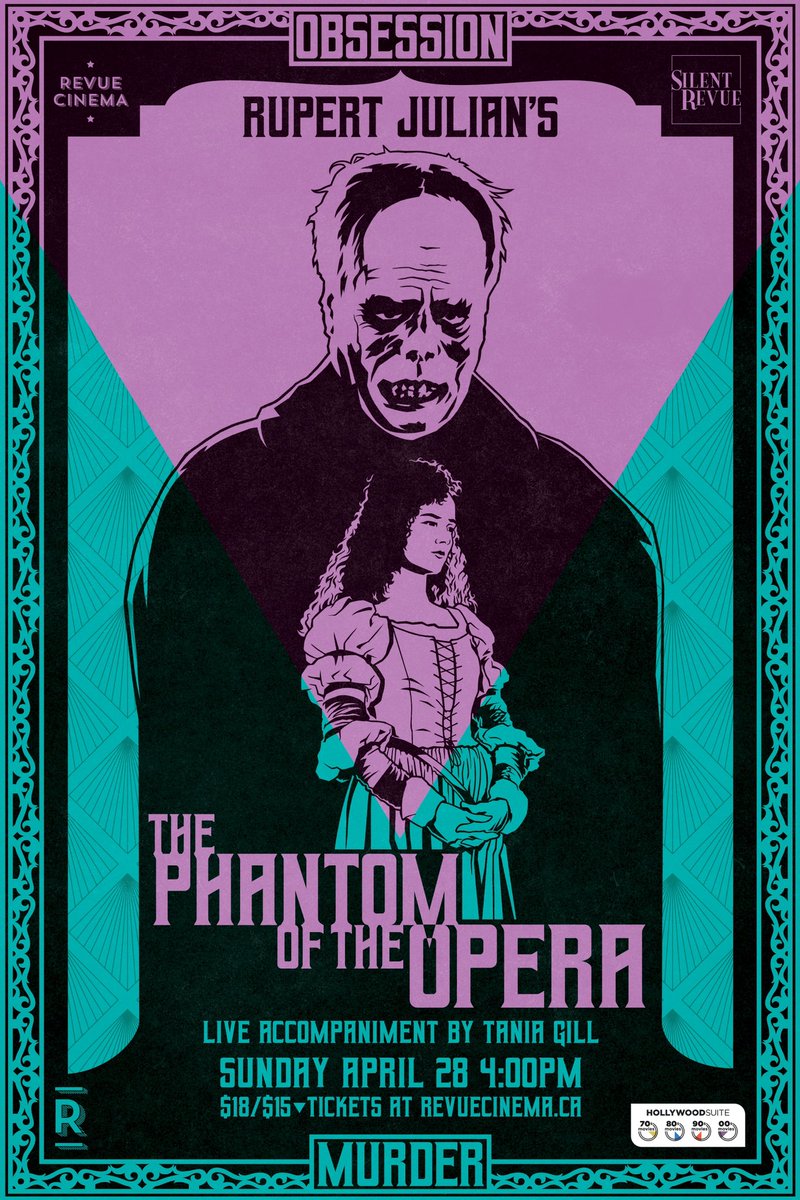 Don’t miss our final screening of the season of serial killers, with the grand melodrama of terror and tragedy—THE PHANTOM OF THE OPERA. 🩸💀 🎟️ are 70% sold out! Get yours for April 28th here⌛️➡️ bit.ly/4a4d6UI