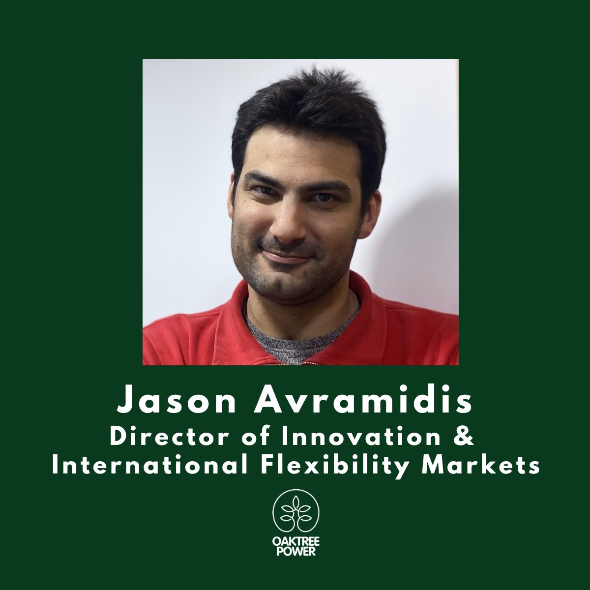 🌟 Last but not least! 🚀 Meet Jason Avramidis, our Director of Innovation & International Flexibility Markets at OakTree Power. Celebrating his contributions to our global initiatives! #TeamSpotlight #OakTreePower 💡🌍