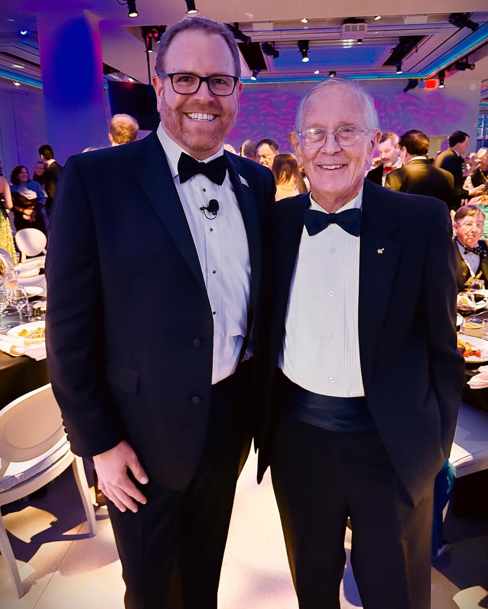 Only 12 men walked on the moon. Only 4 are still with us. What an honor to spend some time with the great Charlie Duke last night at The @ExplorersClub Annual Dinner. #ECAD #Apollo16
