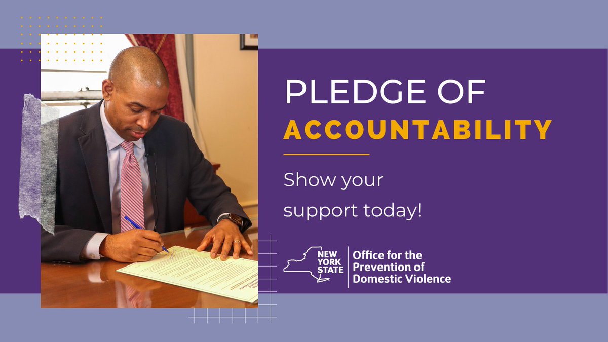 Have you signed the #PledgeofAccountability against #GenderBasedViolence? Join Lieutenant Governor Antonio Delgado and sign the pledge today! ow.ly/INSg50R8zj3