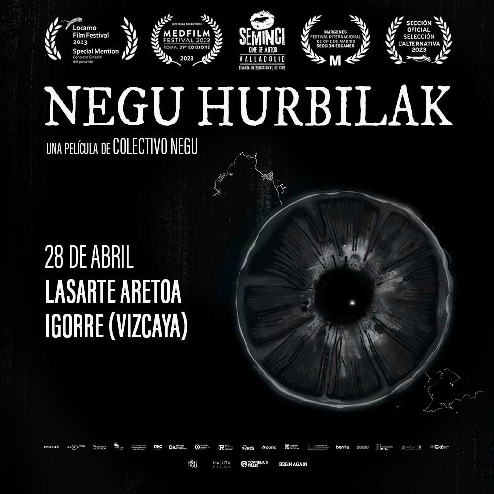 beginagainfilms's tweet image. Hola, Igorre
La próxima semana te esperamos con NEGU HURBILAK.
¿Te vienes?
Info: facebook.com/events/1150539…

NEGU HURBILAK. Una película de Colectivo Negu. 
 #NeguHurbilak
@negu_hurbilak
@malutafilms
@CORNELIUSFILMS