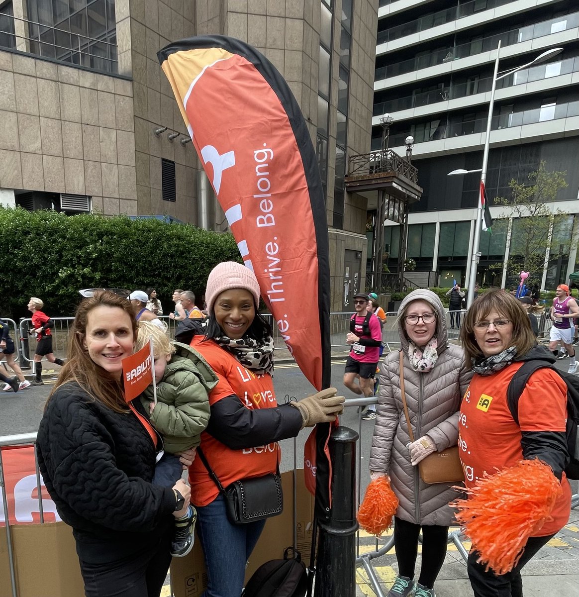 One of the highlights of the year is cheering on <a href="/SeeAbility/">SeeAbility</a>'s London Marathon team.  This year, we had 40 runners! Thanks to the whole team and all of my SeeAbility colleagues who came out to cheer them on 👏🏻