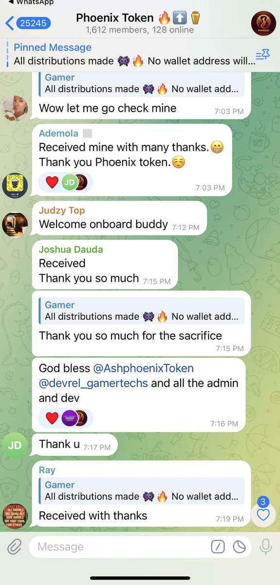 Yea … Crytpo will always reward active participants 🤝🤝 congrats to all winners ❤️