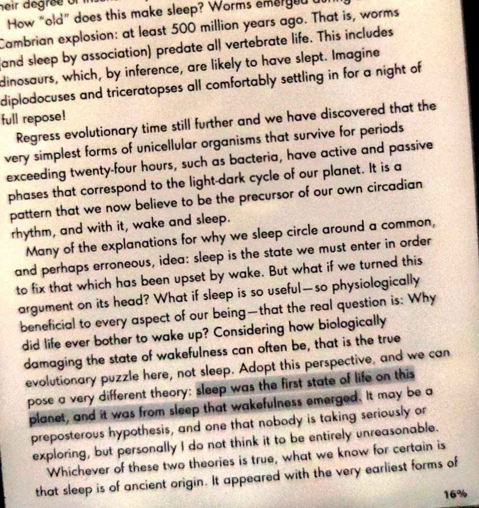 5am1e's tweet photo. #WhyWeSleep by Matthew Walker - maybe sleep or wakefulness, which came first is the more pressing causality dilemma than chicken or egg.. https://t.co/XHanhVfrqq