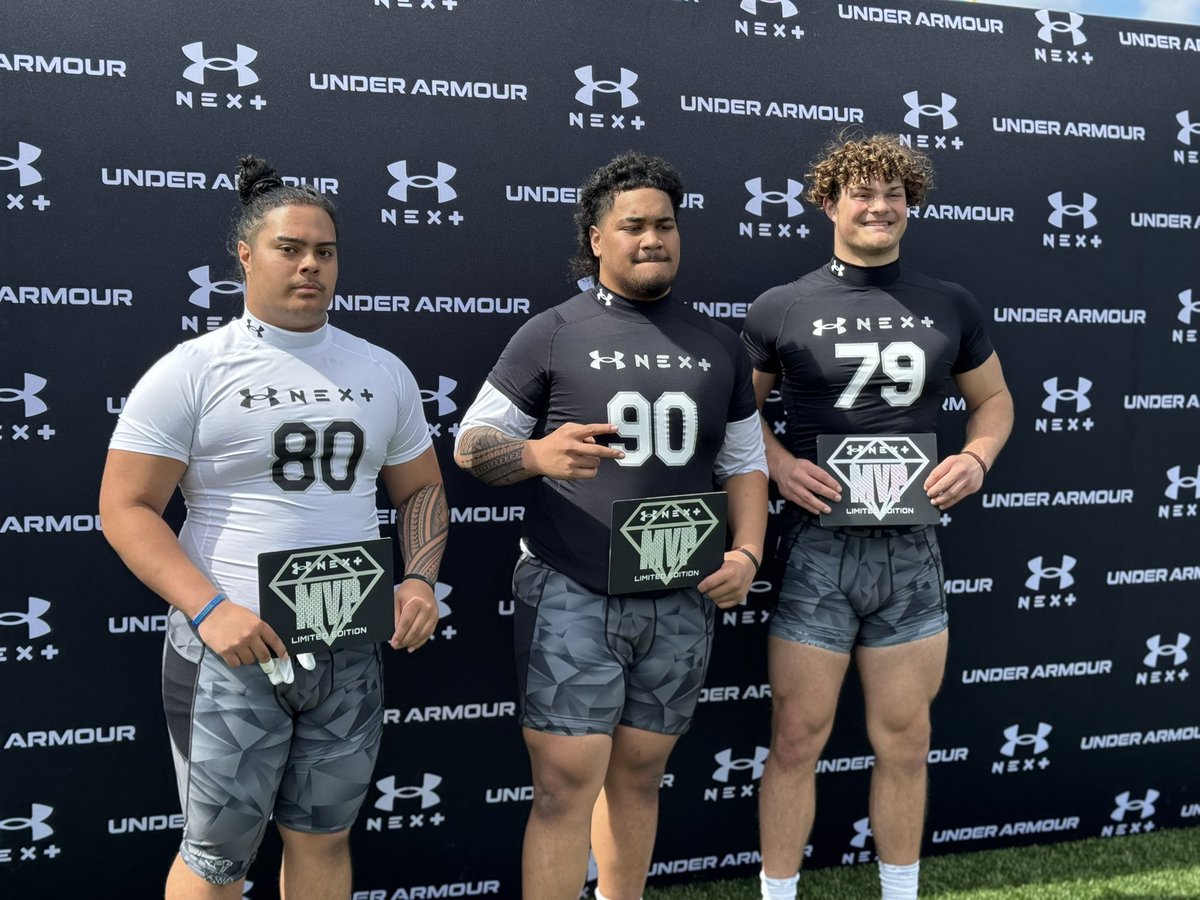 Brandon Huffman (@brandonhuffman) on Twitter photo MVPs from first session at <a href="/UANextFootball/">All-America Game</a> Seattle: OL - Jojo Matautia and DL - Derek Colman-Brusa and Jaymar Tasi. MVPs from first session at <a href="/UANextFootball/">All-America Game</a> Seattle: OL - Jojo Matautia and DL - Derek Colman-Brusa and Jaymar Tasi.
