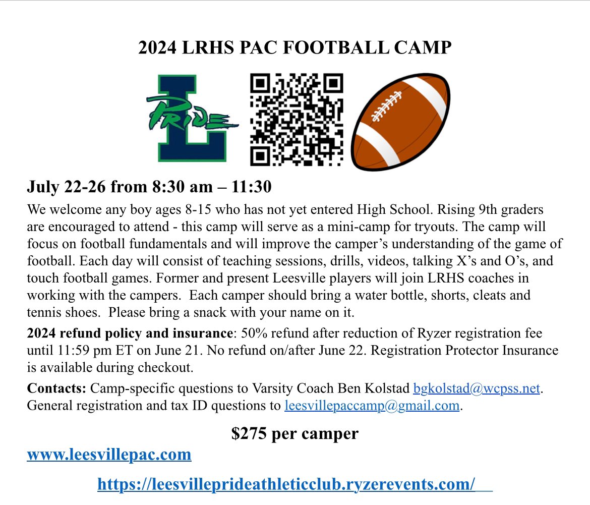 Pride Football (@leesvillefb) on Twitter photo 