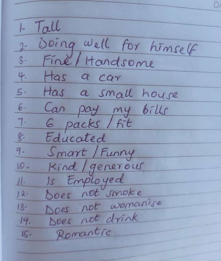 Ndio kutumiwa list. We try again next time😂😂