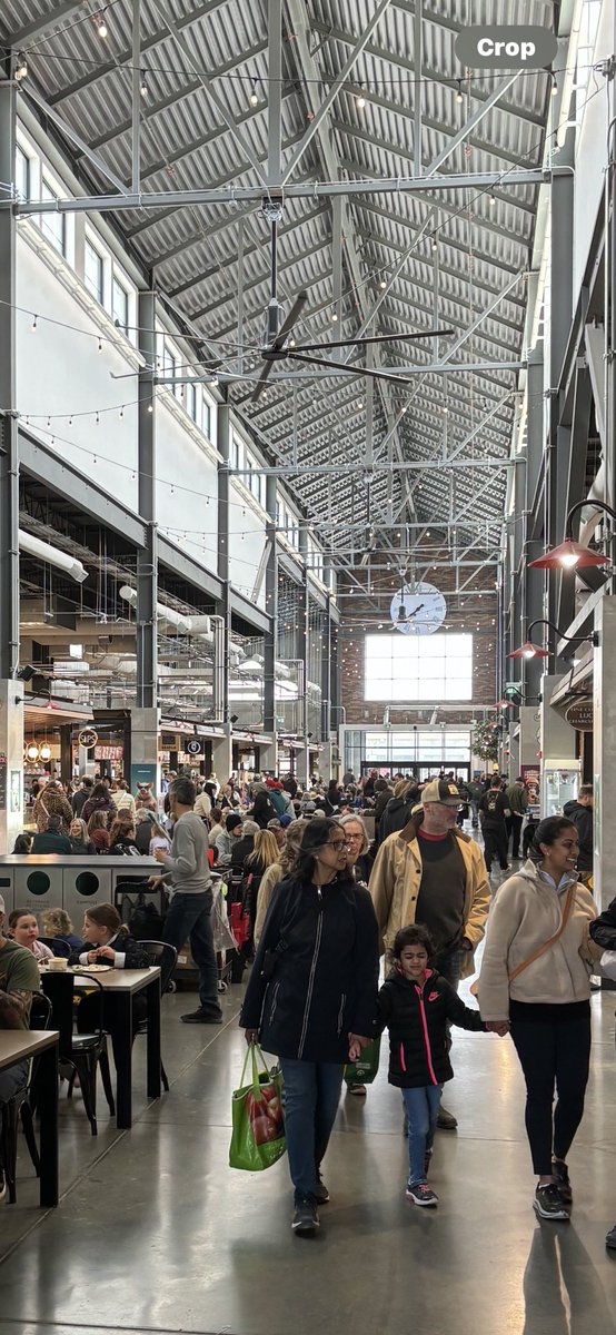 Wow. Farmers’ Market or should I say Food Hall at Greenwich is packed. Standing room only. Would be great to have one of these next to an LRT station. @CalgaryFarmers