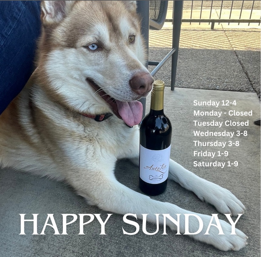 Warm & Cozy. Nice & Toasty. 😎Visit our #TastingRoom 12-4 today for Award-Winning Wine & nearly World Famous #WineSmoothies. Also serve Craft Beer & Hard Cider. #WineLovers #WAwine #Winery #WineTasting #Wine #WineryDogs
Puppy prefers Le Bone Red Blend.  
See ya soon. Woof!🥂🍷🥳