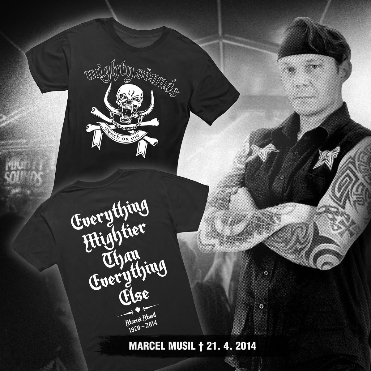 MightySounds's tweet image. 🖤 It was ten years ago today that Marcel Musil, our chief graphic designer, friend, and endless source of adventures and stories, left us forever.