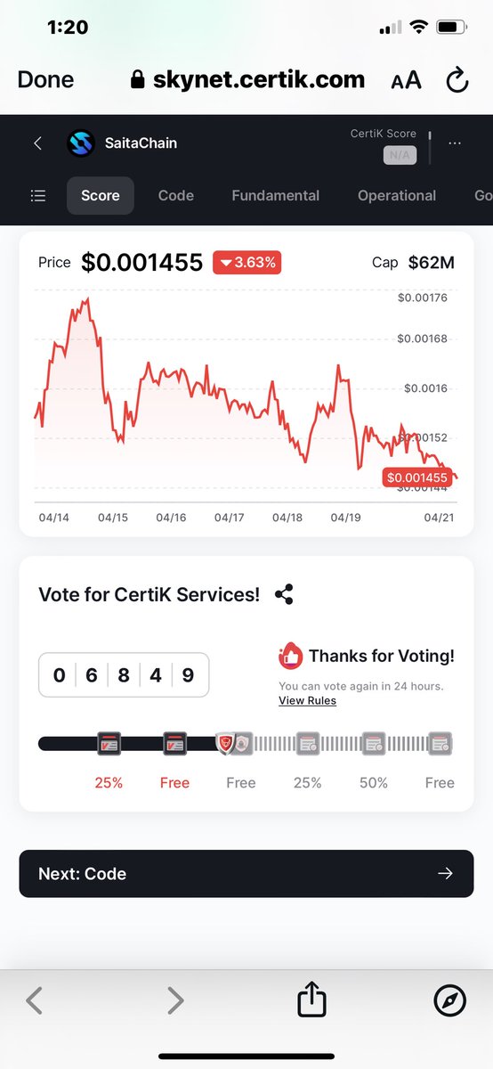 @UpsideVision @CertiK #Vote4Saitachain 🗳️⛓️✅🙏🏼
Thank you @UpsideVision 🙏🏼