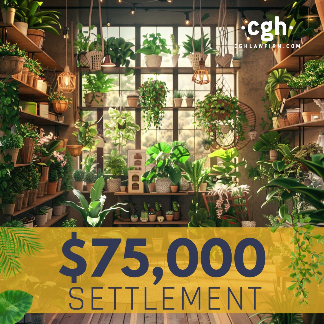 Our client was admiring the verdant oasis when an unexpected fall caused by an improperly stored cart resulted in a painful shoulder injury. Initial offers were non-existent, but we didn’t let that stand.

#JusticeServed #InjuryLaw #ClientWin #CGHLawFirm #SettlementSuccess