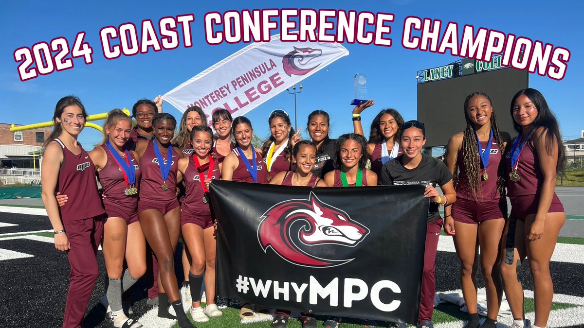 Your Lobos are the 2024 Track & Field Women’s Coast Conference Champions!!! Scoring in 17 of the 19 events for a total of 205 points, the Lobos capture its first team title in program history ahead of De Anza (173 points) and Hartnell (171 points). #whyMPC