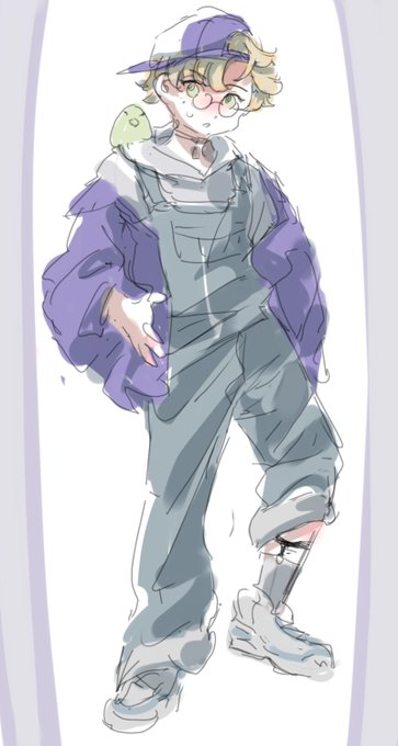「hat purple jacket」 illustration images(Latest)