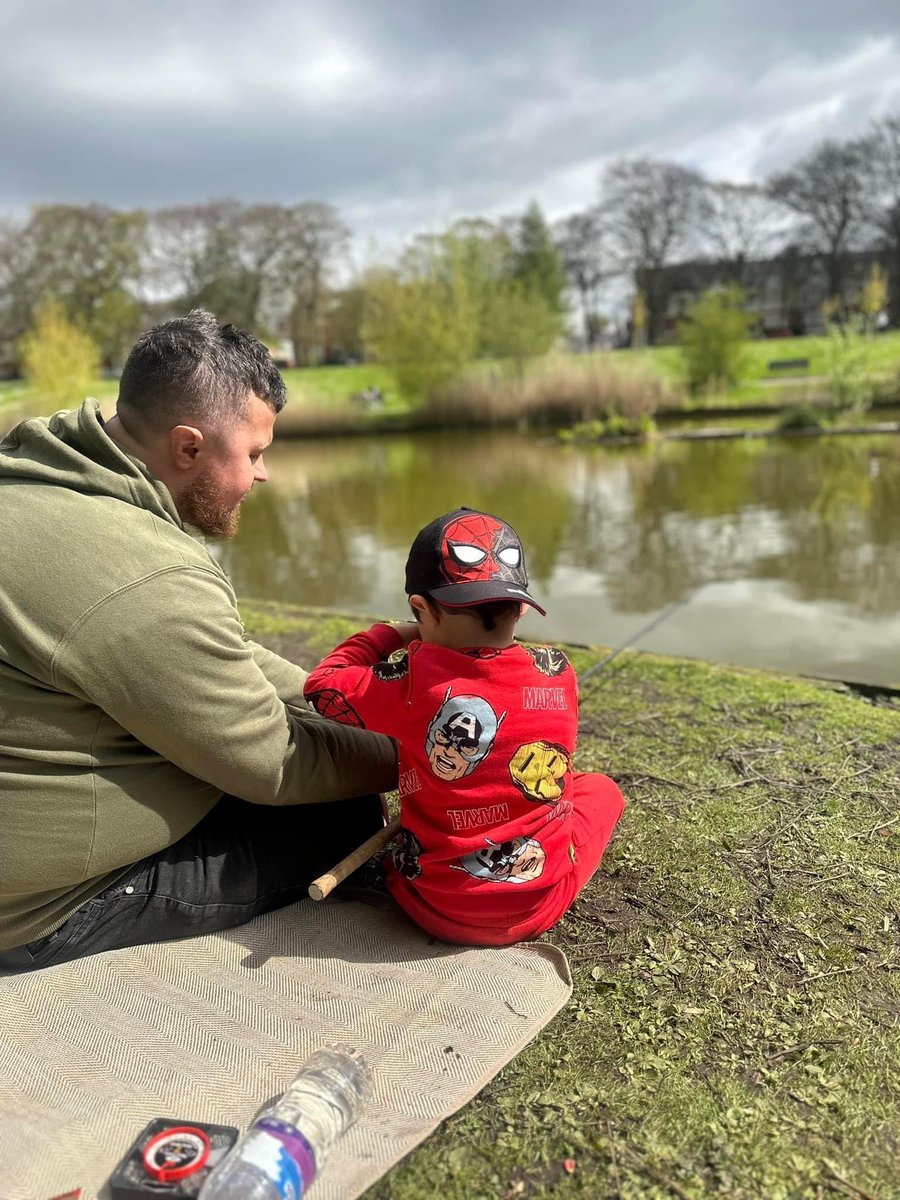 This is what it’s about ! 🎣🧠 fishingthemind social park event today #learning #patience #Reward #bonding #freshair