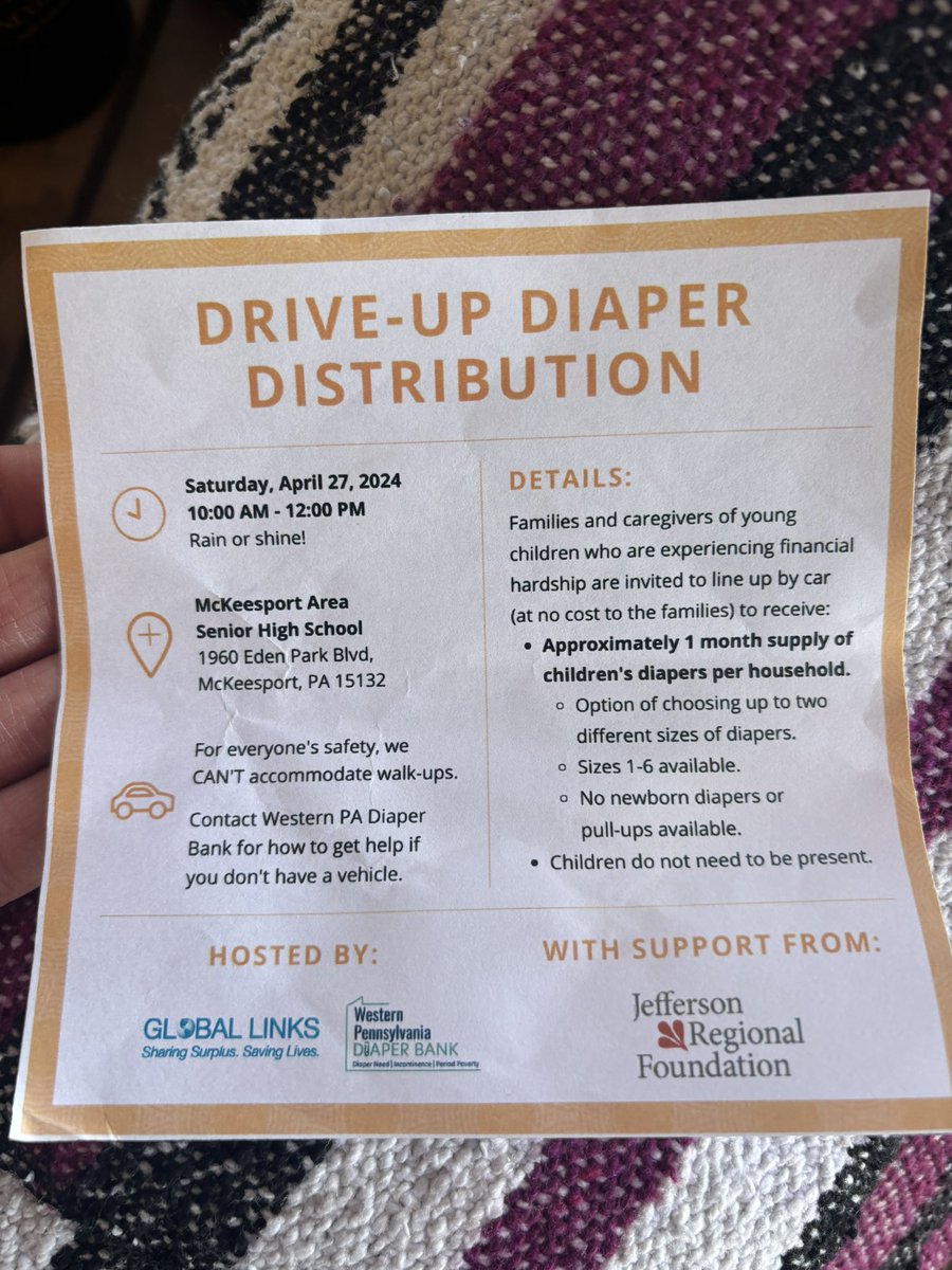 Diaper opportunity this coming Saturday from our friends at @westernpadiaperbank 🚨🚨🧷