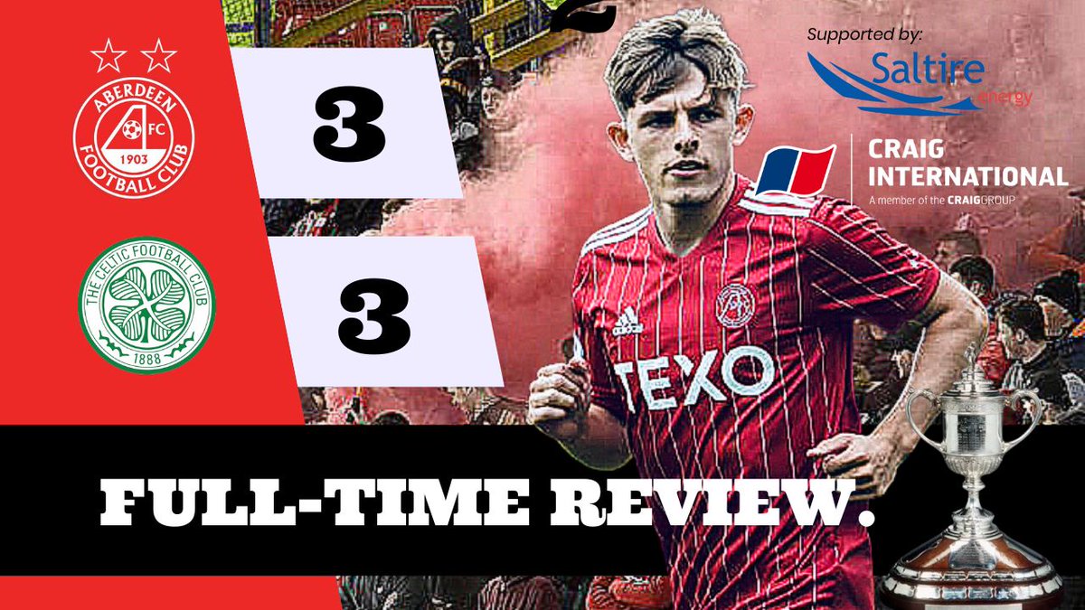 Below is the direct link to tonight's 'Full-Time Review' show on ABTV on YouTube. Come and have your say after Aberdeen's heartbreaking defeat against Celtic yesterday at Hampden. See you at 8pm UK time. youtube.com/live/cLj2ZImBj…