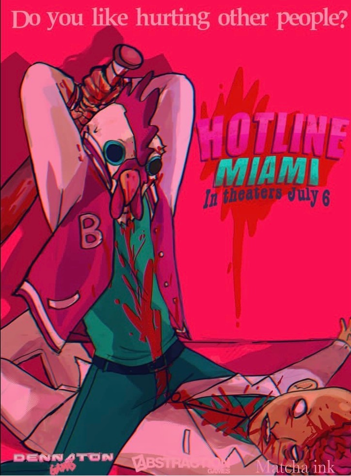 If I made a hotline Miami movie poster design

#hotlinemiami #movieposter