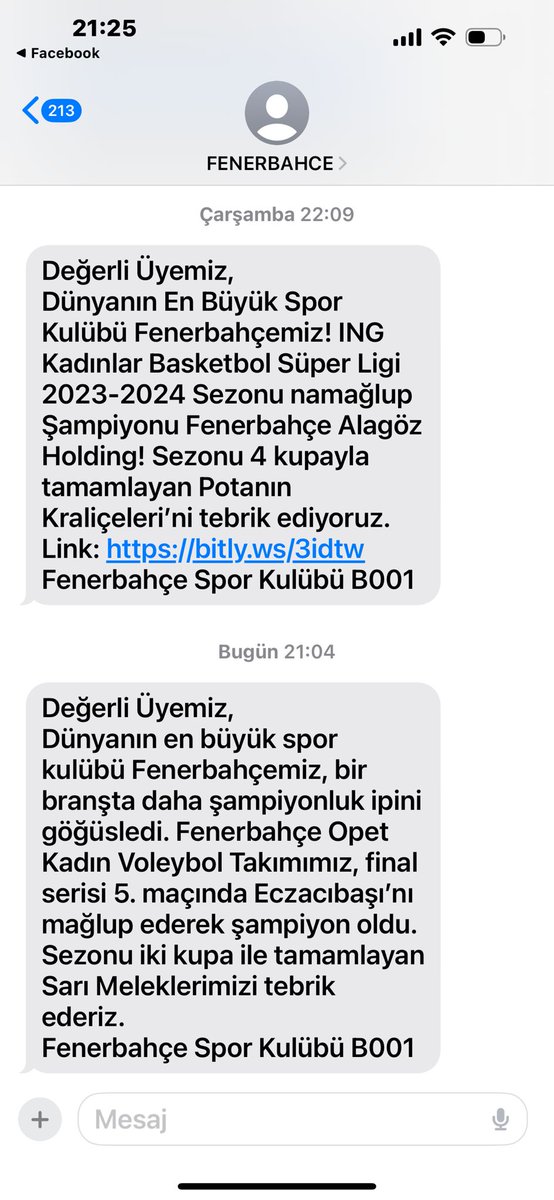 3-4 günde bir şampiyonluk SMS'i gönderen, dünyanın en büyük spor kulübü FENERBAHÇE'yi kutlarım.

Yaşa <a href="/Fenerbahce/">Fenerbahçe SK</a> 💛💙🧿

#Fenerbahce