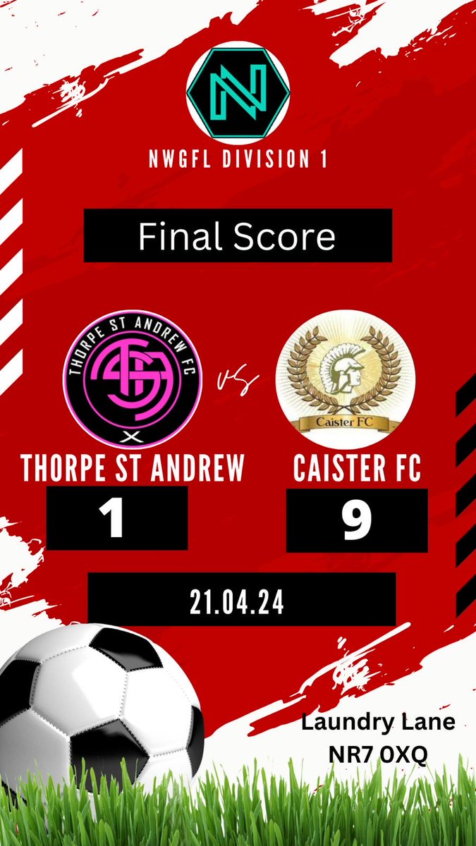 🔴⚓️⚪️ || Caister Ladies FC || ⚪️🛟🔴 ⁦⁦@caisterfc1⁩resume business as usual. Credit to ⁦@TSAFC_WG⁩ for battling. But we cannot be denied. #9 Goulder ⚽️⚽️⚽️⚽️ #10 Waters ⚽️⚽️ #11 Saddington ⚽️⚽️ #23 Turner ⚽️