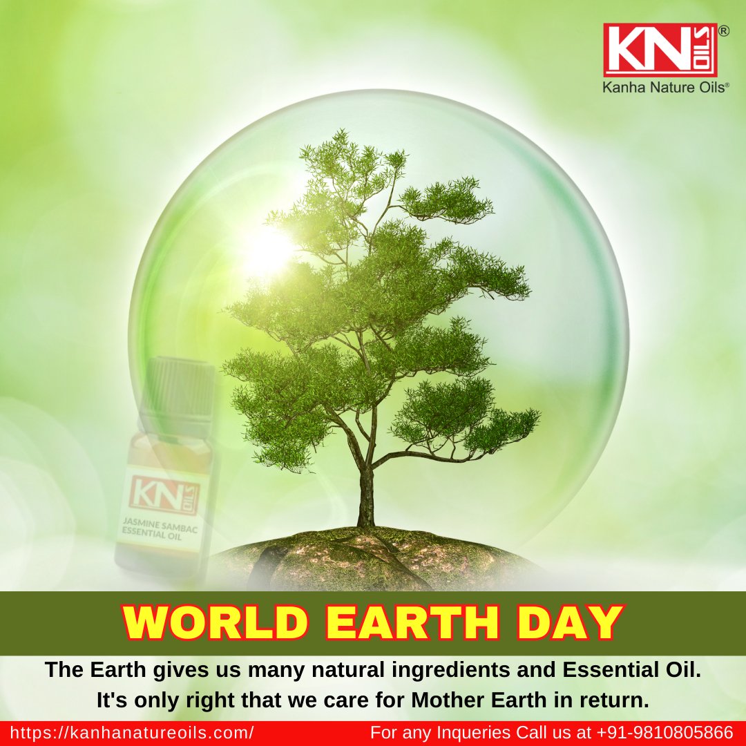 👍 The Earth 🌎 gives us many natural ingredients and Essential Oil. It's only right that we care for Mother Earth 🌎 in return.

#KanhaNatureOils #fortune #oil #nature #kanha #essentialoil #kno #SustainableLiving #naturalessentialoil #earthday #worldearthday #happyworldearthday