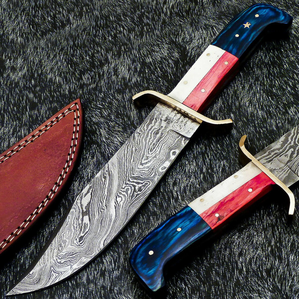 Beautiful Handmade Texas Handle Bowie Knife.