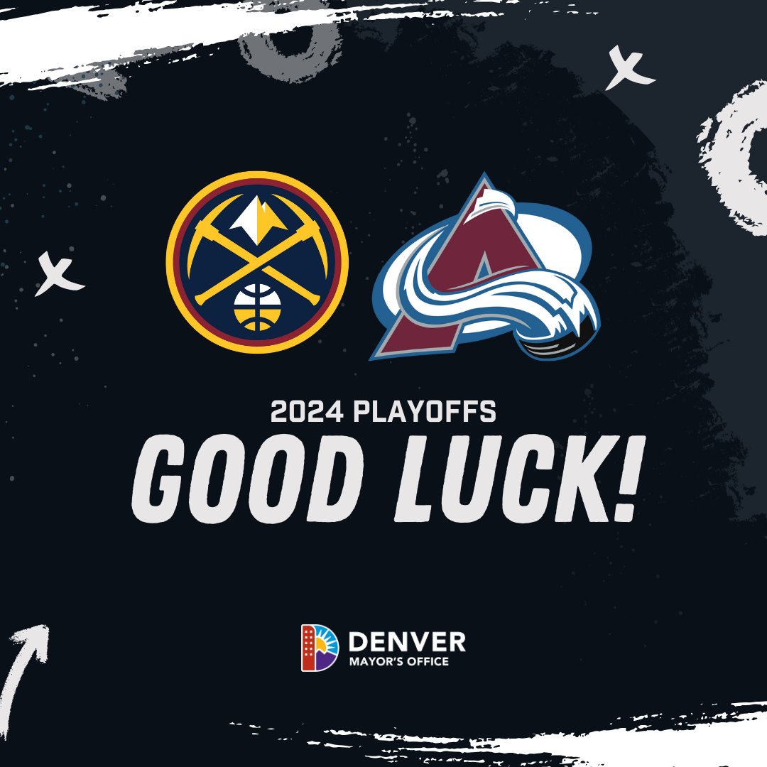 It's playoff season! The @nuggets are already on the way to becoming repeat champions with their first win last night, and tonight, the @avalanche start their quest to bring Lord Stanley back to Denver. Let's go!