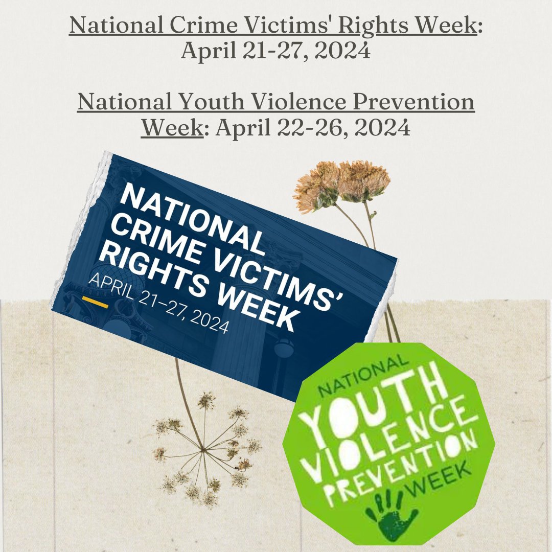 Through NCVRW we honor crime victims and survivors, recognize the professionals and volunteers who provide critical services to victims of crime, and raise awareness about crime victims’ rights and services. #NYVPW #NCVRW #TruCares #trubyhiltonokcairport #stopviolence