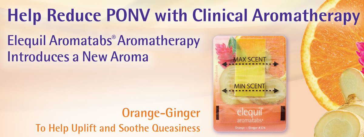 The #ONSCongress starts soon and our Elequil team continues their 'tradeshow tour' sharing the benefits of Elequil Aromatabs aromatherapy. We will be at booth 6079 with all 5 aromas, including Orange - Ginger. Our newest aroma for uplifting & soothing queasiness. #beekleymedical