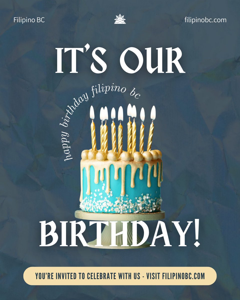 It's our birthday! 🎂🥳 As we approach our one-year milestone, we're immensely grateful for the incredible journey and the support from our amazing community. To mark this occasion, consider donating to support your Filipino community. Learn more at filipinobc.com.