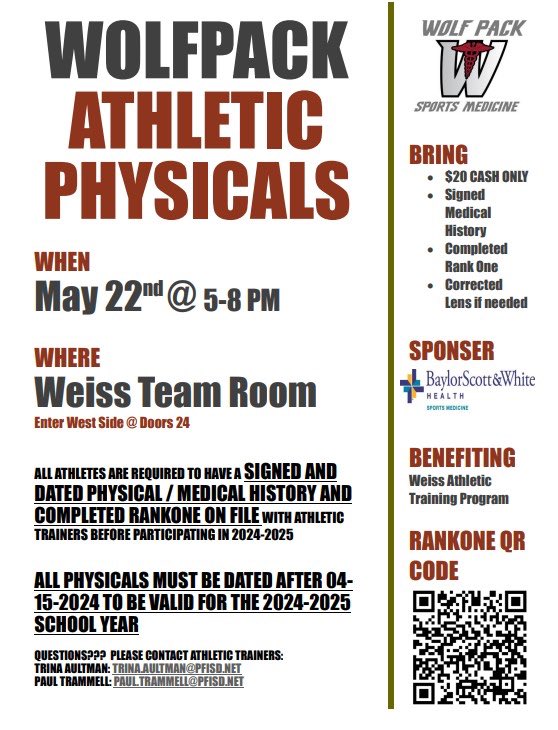 📆 SAVE THE DATE All sports are welcomed!!! 🏈🏀⚽️⚾️🥎🎾🏐⛳️🤼🏊🏽 @PfISDAthletics @WeissHighSchool @Weiss_ABC @pfisd We would like to also extend this invite to all of our @bohls_athletics & @cele_boys