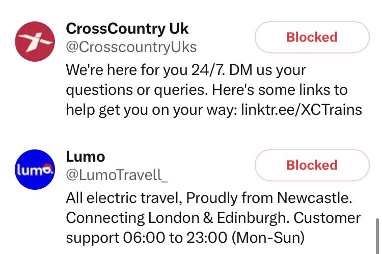 MevaThePuyoOne's tweet photo. @SashaL_Smith (Bots, for reselling details on the dark web, actually. They were impersonating train accounts, but, criminals being criminals, they’re trying something new, when they’re being caught onto.) https://t.co/CjduaUQ3mH