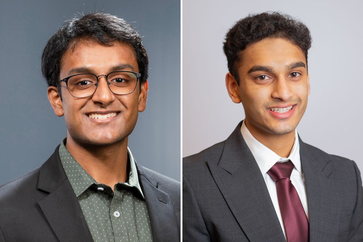 Congratulations to Aravind Krishnan and Tej Patel (both C’25, W’25) on receiving @TrumanApp's Harry S. Truman Scholarship, a merit-based award of as much as $30,000 for graduate or professional school to prepare for careers in public service: whr.tn/44aY6Cj