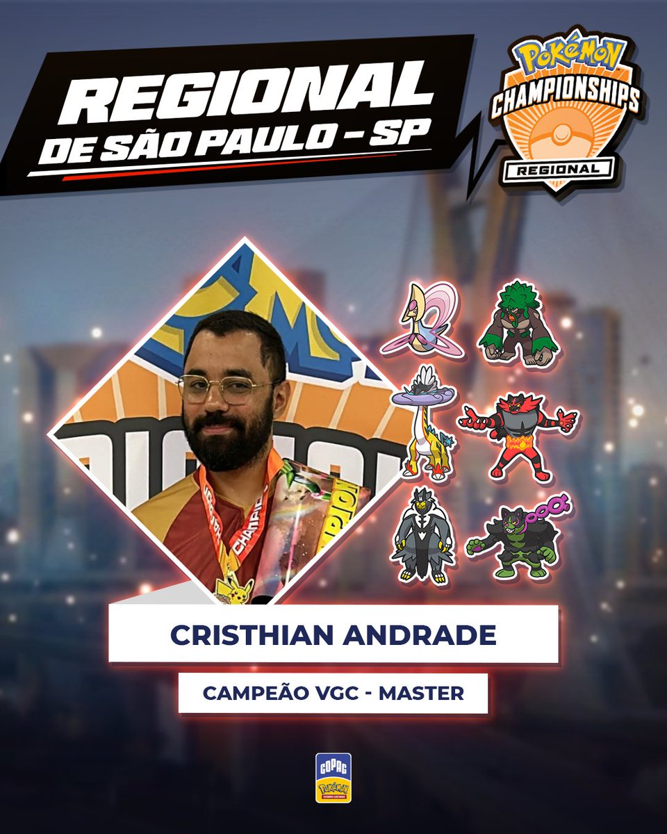 Confira os vencedores do campeonato de VGC do Regional de São Paulo 2024!

🏆 Júnior | Eduardo de Souza
🏆 Sênior | Bruno Rebello
🏆 Master | Cristhian Andrade

Parabéns a todos os competidores! 🥰