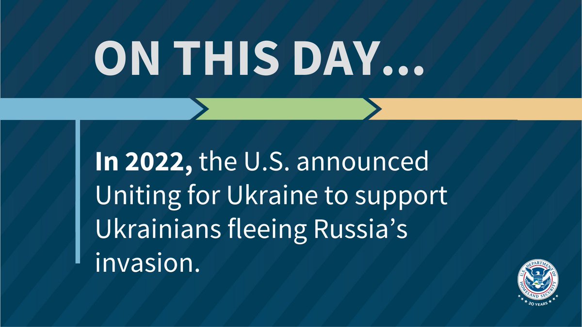 The #DHSWorkforce continues aiding the people of Ukraine who have fled Russia’s unprovoked war of aggression. On the two-year anniversary of Uniting for Ukraine, we proudly reaffirm our commitment to their humanitarian relief.