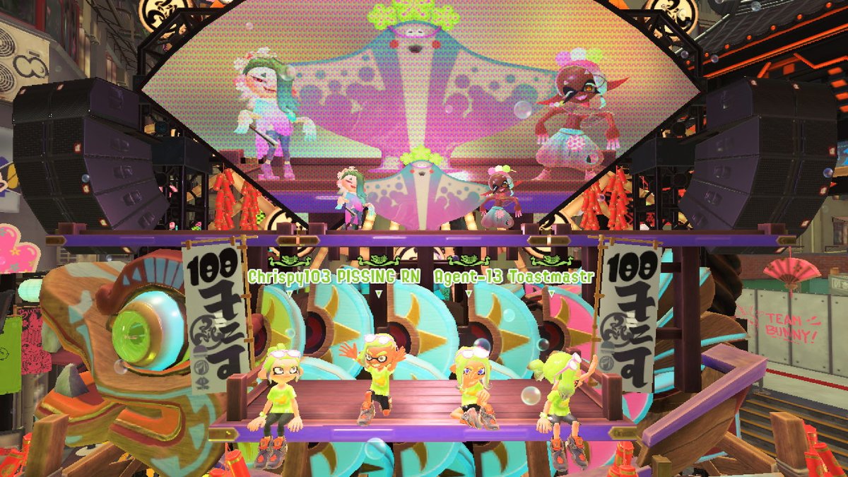 SplatAgent13's tweet image. Won a 100X for Team Chick #Splatoon3 #NintendoSwitch