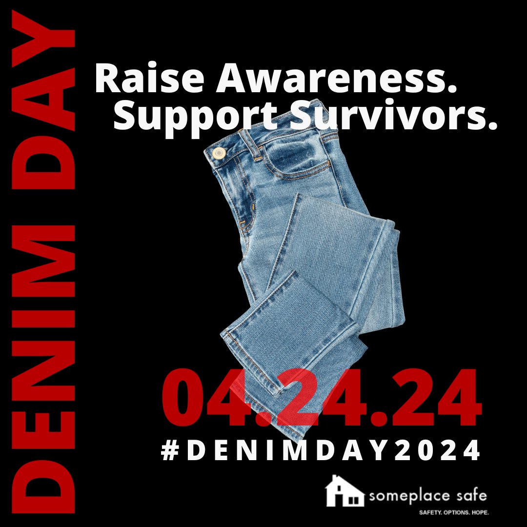 Spread the word about Denim Day on social media by posting your participation photos on April 24th and using the hashtag #denimday. Show off your denim to friends and followers! Join us on Facebook at facebook.com/spsdenimday