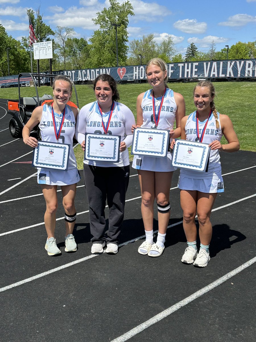 Congrats to Amy Rein, Rachel Livak, Maddi Jennings and Eileen Meara for being named to the Braveheart All Tournament Team!