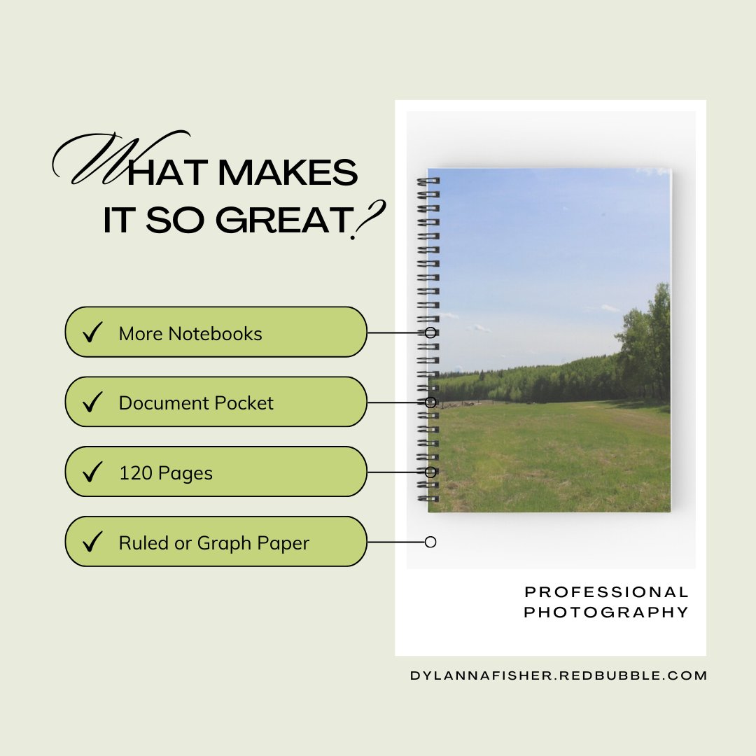 Discover the perfect notebook for all your needs, with extra storage, ample pages, and versatile page styles.

Head over to DylannaFisher.redbubble.com to upgrade your note-taking today! #Notebooks #Organization #WritingEssentials