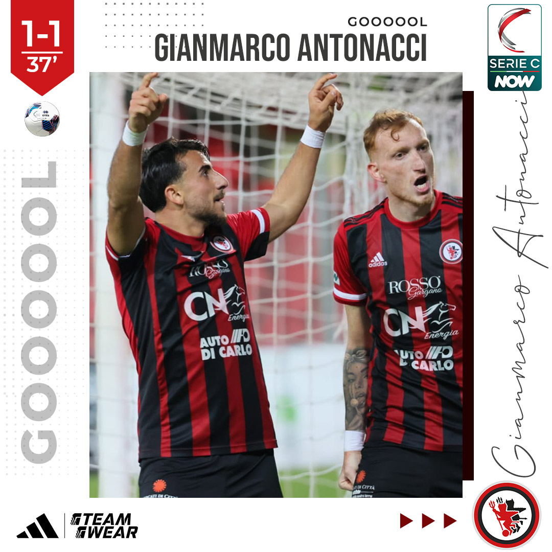 𝗚𝗢𝗢𝗢𝗢𝗢𝗢𝗟 𝗚𝗢𝗢𝗢𝗢𝗢𝗢𝗟 𝗚𝗢𝗢𝗢𝗢𝗢𝗢𝗟

La riprendiamoooo con Gianmarcoooooooooo Antonacciiiiiiiiiiiiii
#Foggia 1️⃣ #Cerignola 1️⃣

⏱️ 37' | imbucata di Rolando per Salines e assist vincente per il 16 rossonero