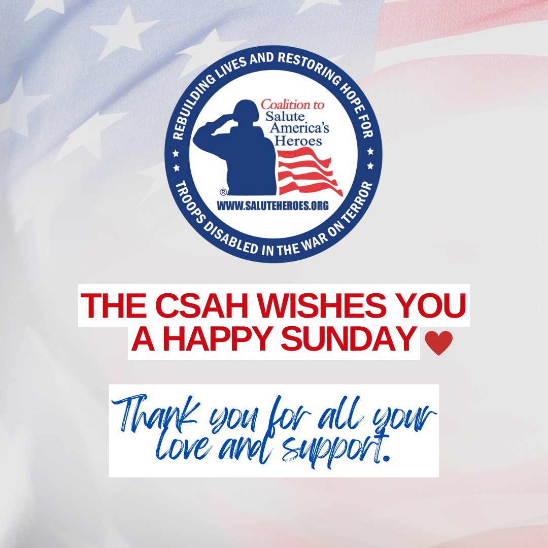 We couldn't do what we do for our #VeteranFamilies if it weren't for your devotion to this mission! #THANKYOU ❤️The Coalition Family 🫡

#RestfulSunday #VeteranNonProfit #HonoringVeterans #SupportOurVeterans #Thankful #SaluteHeroes