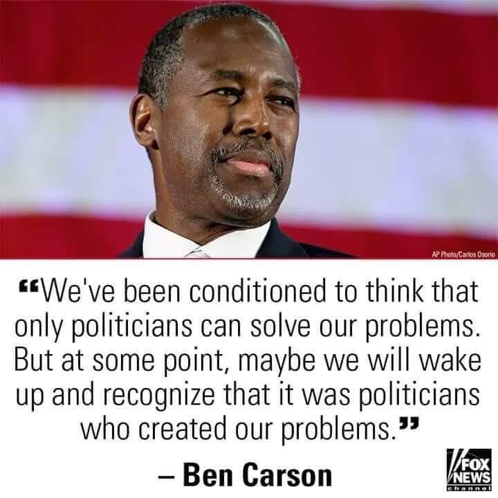 This is an absolutely true statement!! 💯💯💯 wise words from a wonderful man!!!🙏❤ I'd LOVE to see him as Trumps VP!!